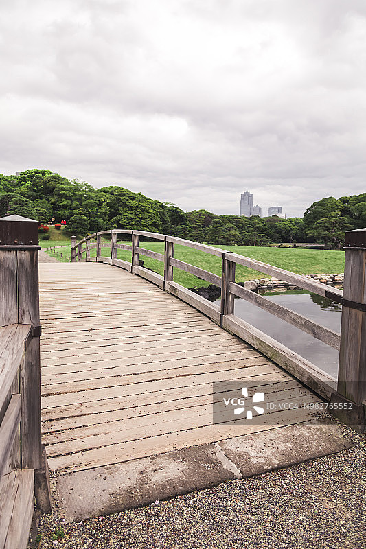 东京浜离宫庭园的桥图片素材
