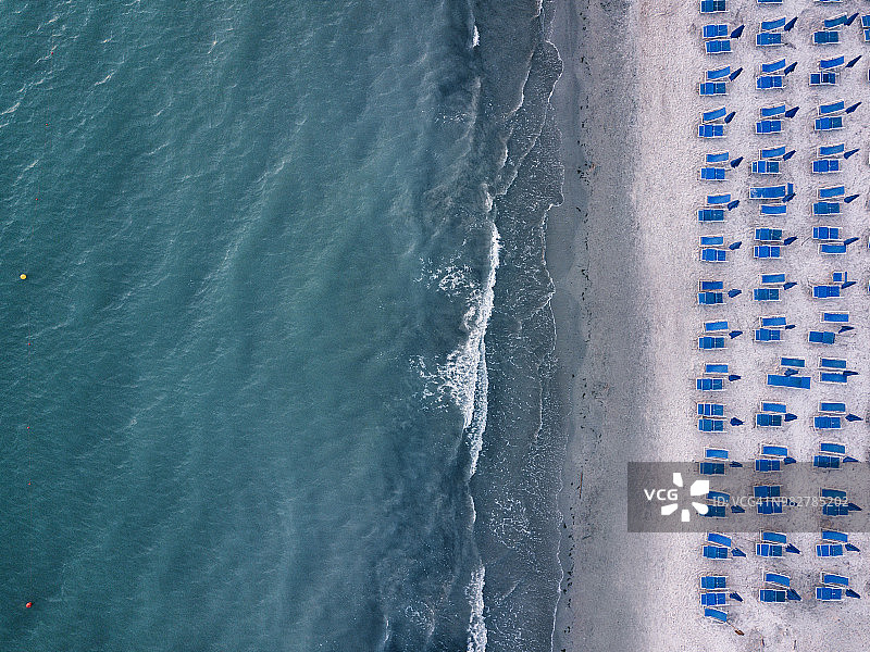 鸟瞰海滩图片素材