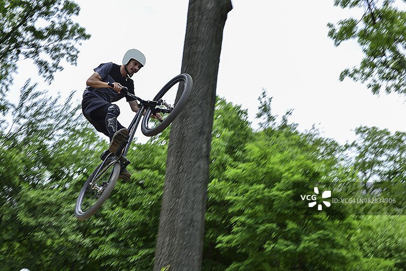 纽约曼哈顿的山地自行车图片素材