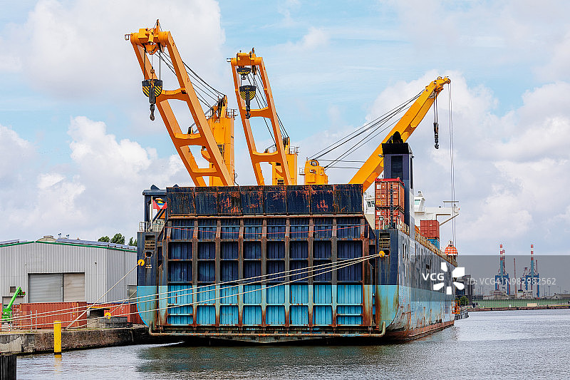 不莱梅港的海外港口图片素材