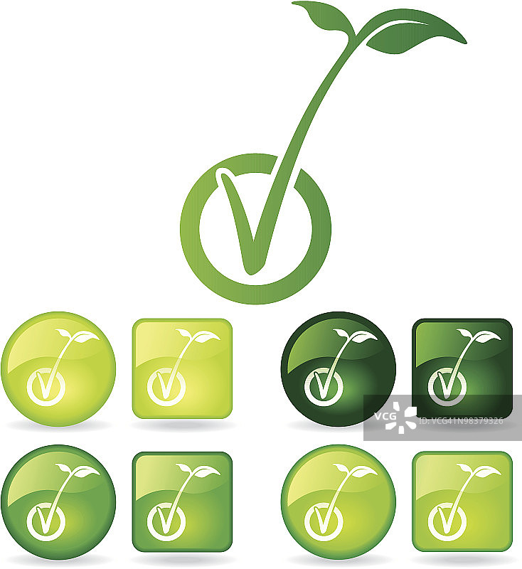 环境打勾图标图片素材