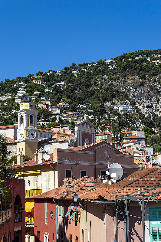 法国滨海自由城圣米歇尔教堂钟楼图片素材