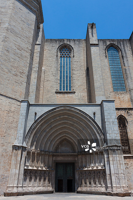 西班牙加泰罗尼亚赫罗纳老城区图片素材