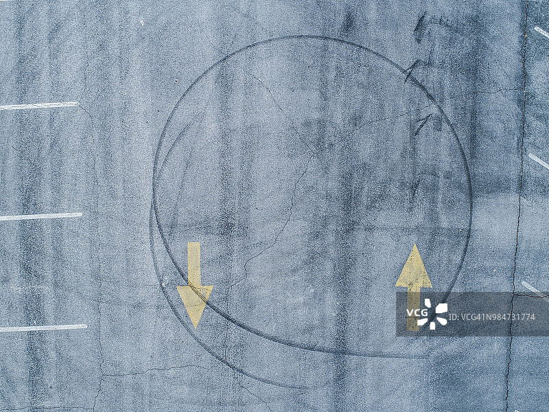 轮胎痕迹圆形图片素材