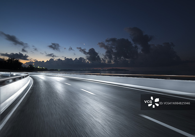 三亚的公路图片素材