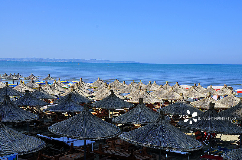 阿尔巴尼亚都拉斯度假区海滩图片素材