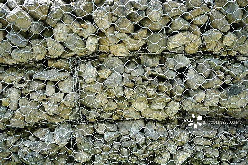 水土保持墙，石笼墙图片素材