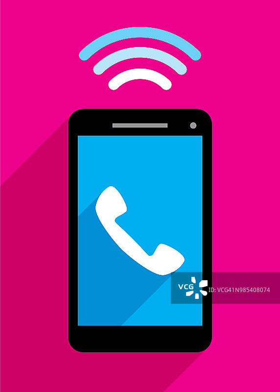 智能手机无线通话图片素材