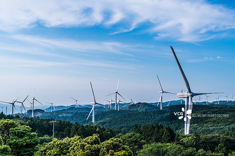 风力发电风车图片素材