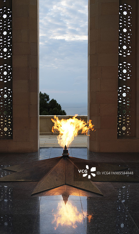 巴库永恒火焰纪念碑图片素材