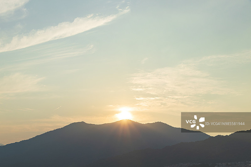 云层类型——暮光天空图片素材