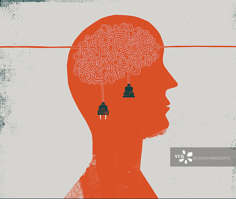 大脑缠结图片素材