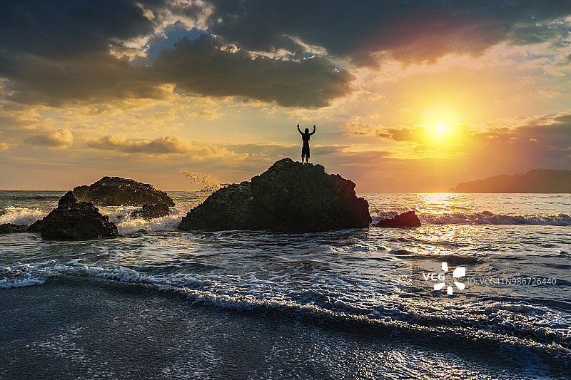 哥斯达黎加奥萨半岛科尔科瓦多国家公园海滩图片素材