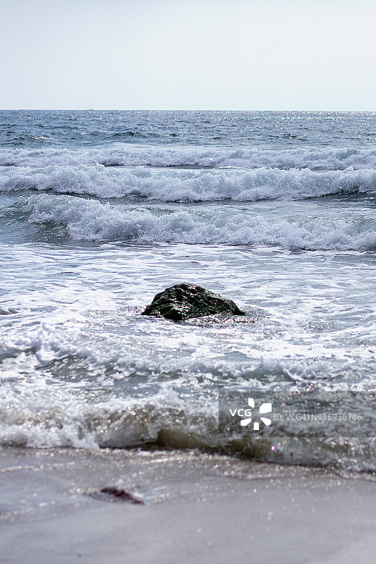 墨西哥海滩与海浪图片素材