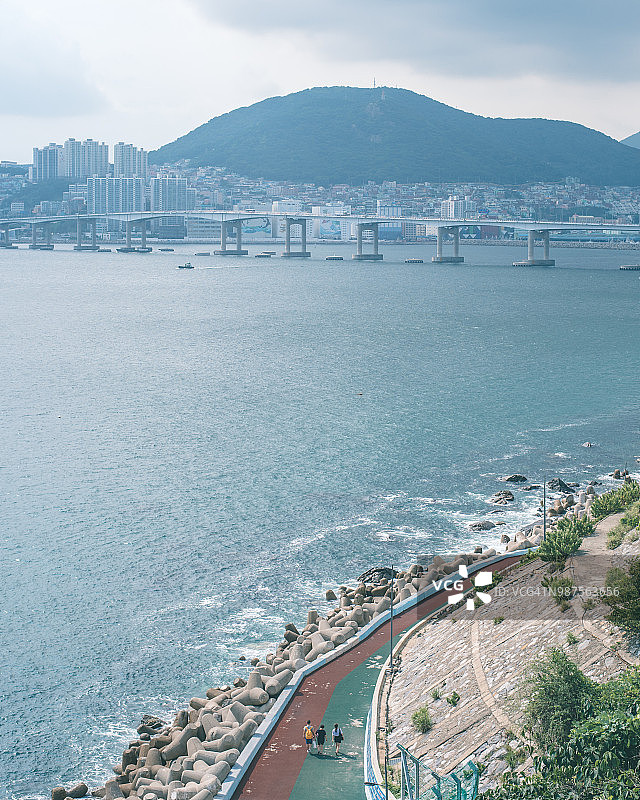 韩国釜山美丽的海景图片素材