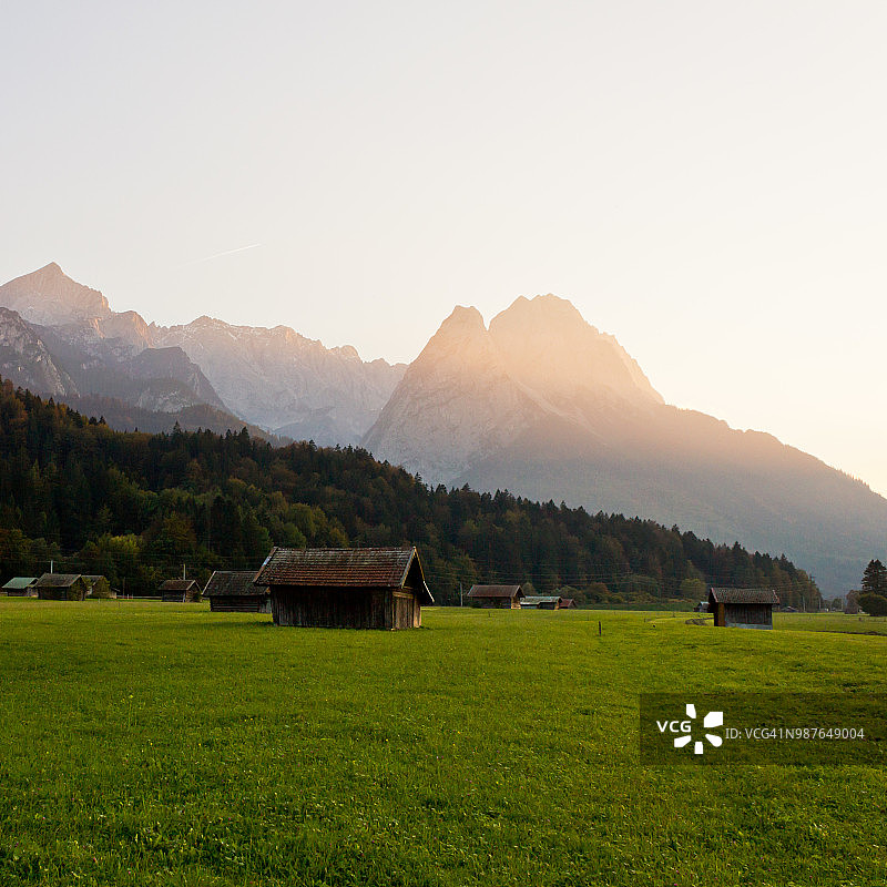 巴伐利亚阿尔卑斯-加米施帕滕基兴图片素材