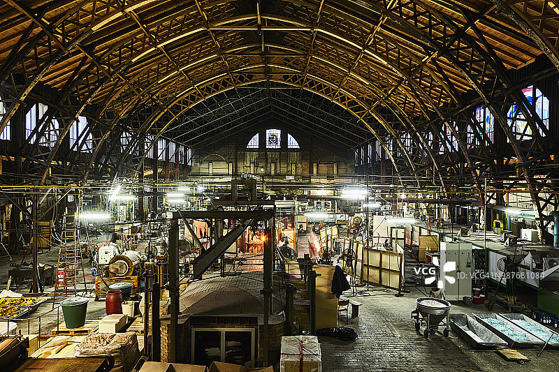 玻璃工厂内部图片素材