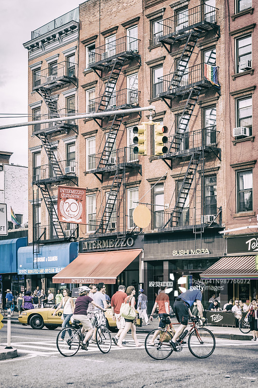 曼哈顿切尔西第八大道街景图片素材