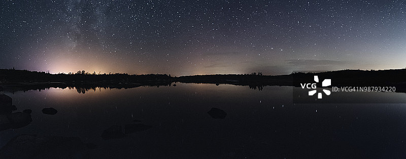 夜空全景图片素材