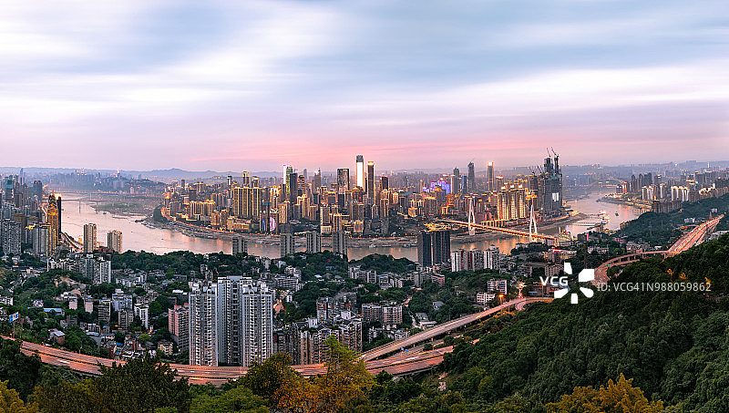 中国重庆市中心城区图片素材