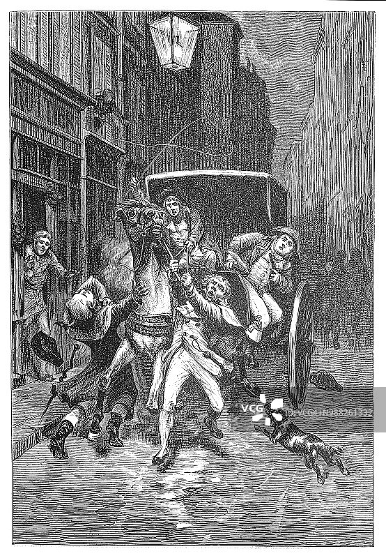 乔治·卡杜达尔，法国大革命领导人，巴黎被捕图片素材