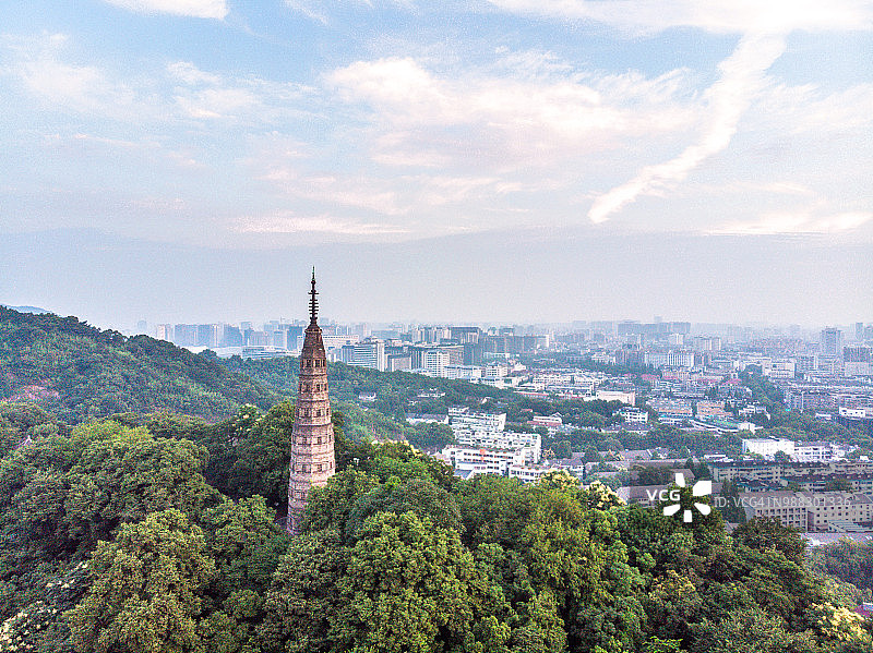 中国杭州保俶塔黎明图片素材