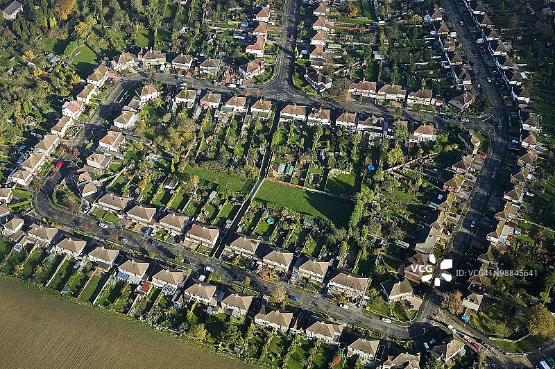 英国伦敦郊区住宅区图片素材