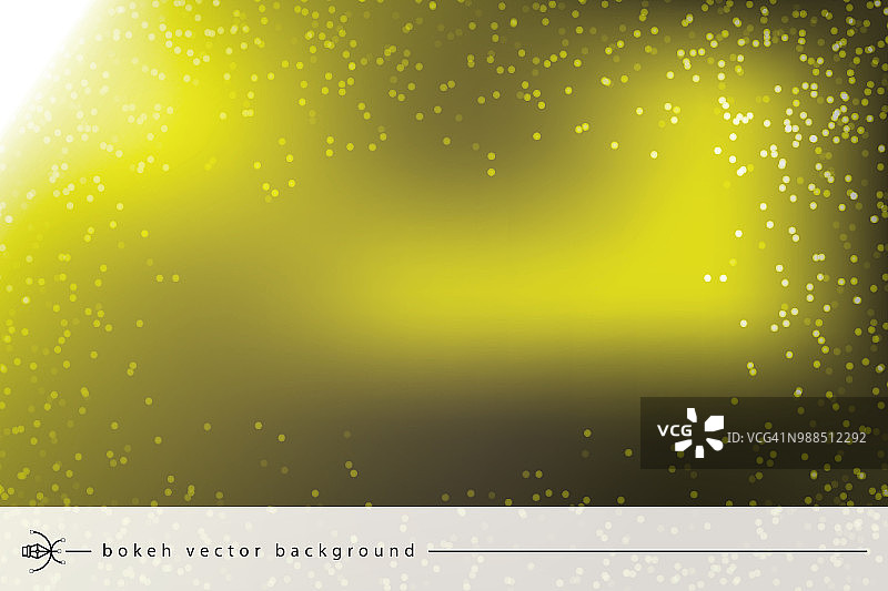 鲜艳的黄色高调散景圆点背景图片素材