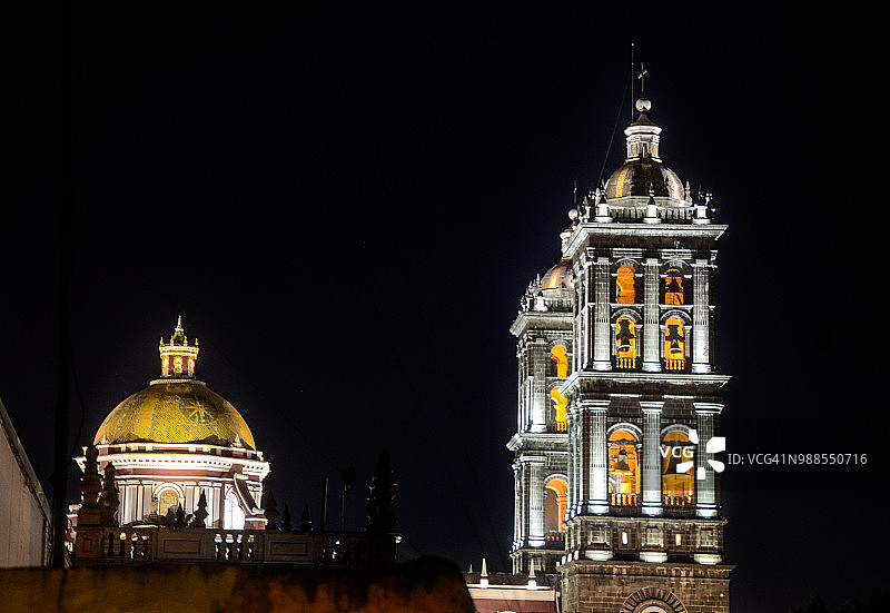 墨西哥普埃布拉大教堂图片素材