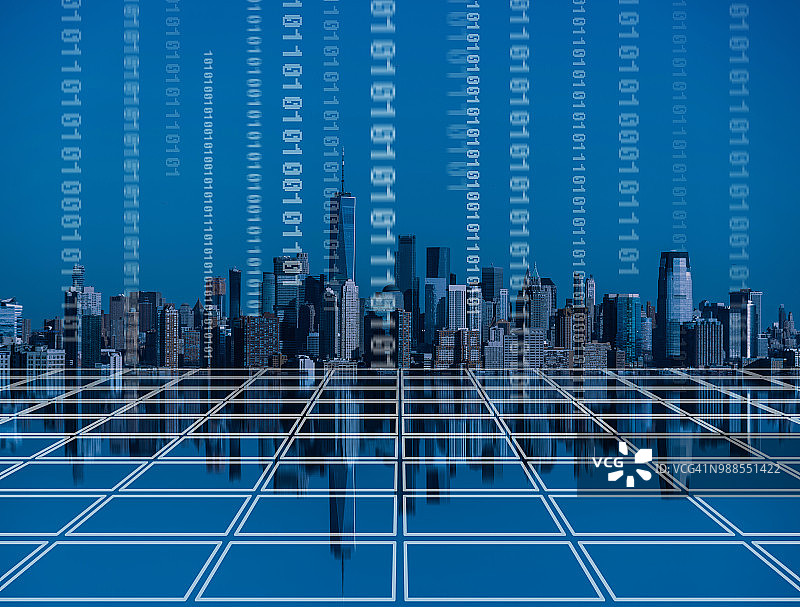 纽约曼哈顿城市网络图片素材