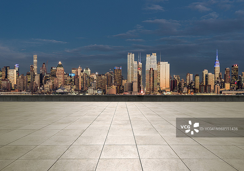 美国纽约曼哈顿的城市广场图片素材