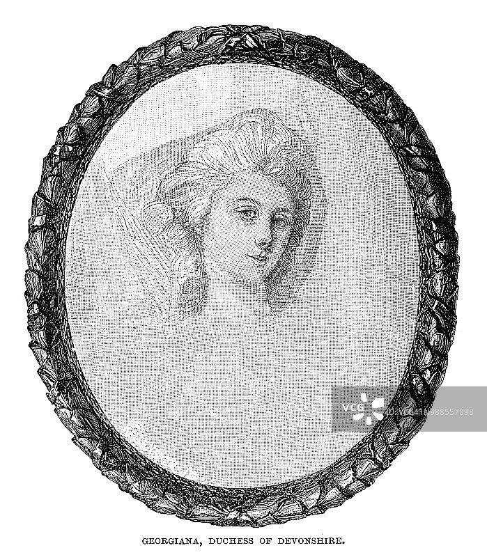 乔治亚娜·卡文迪许，德文郡公爵夫人图片素材