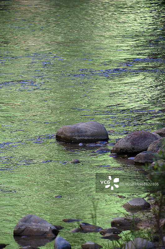 锡安国家公园倒影图片素材
