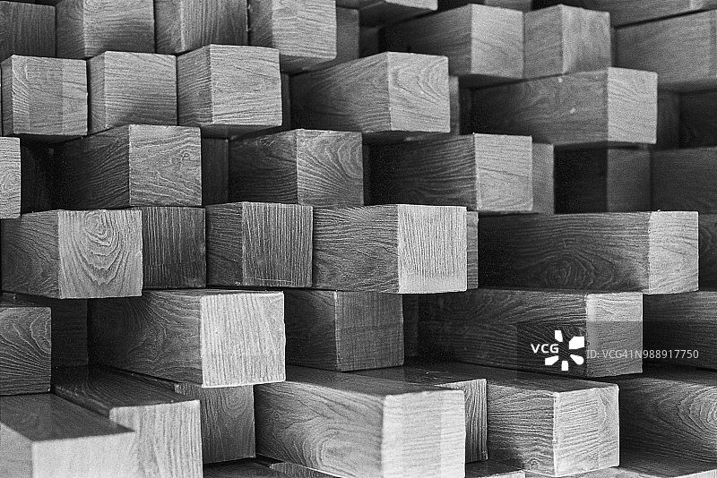 堆叠的木板图片素材