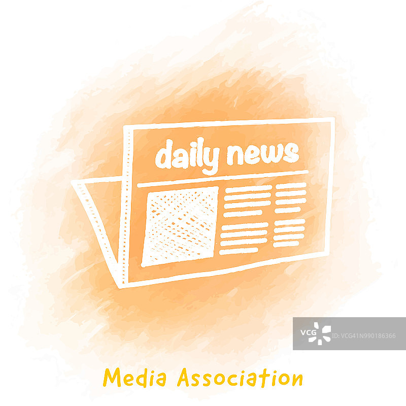 每日新闻涂鸦水彩背景图片素材