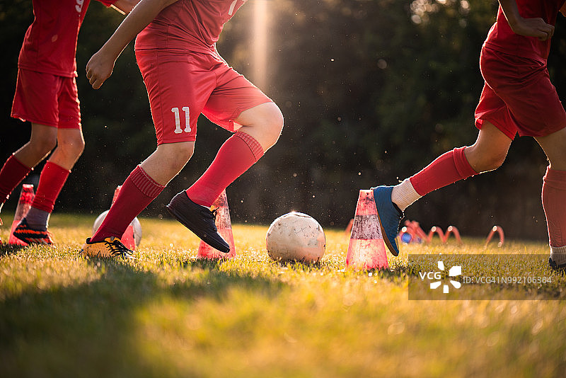 足球训练图片素材