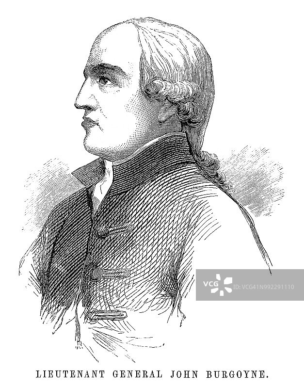 约翰·伯戈因中将图片素材