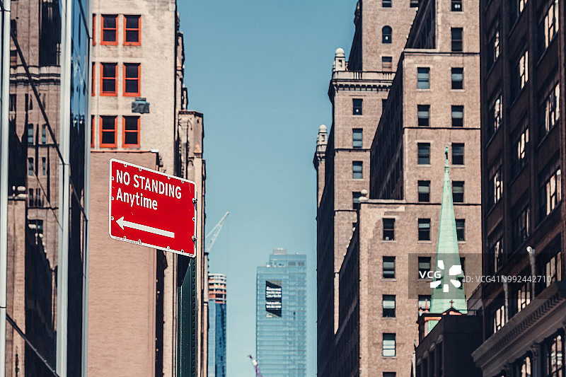 曼哈顿中城城市天际线图片素材