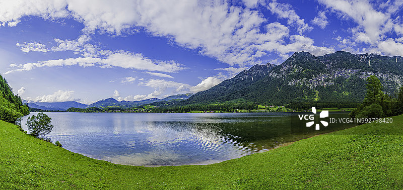 山地湖泊全景（HDRi）图片素材