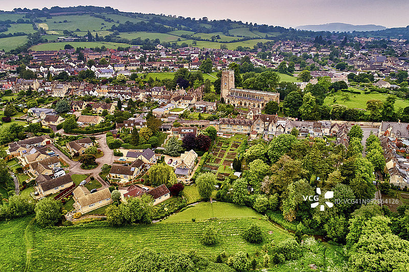 英国科茨沃尔德温奇科姆村图片素材