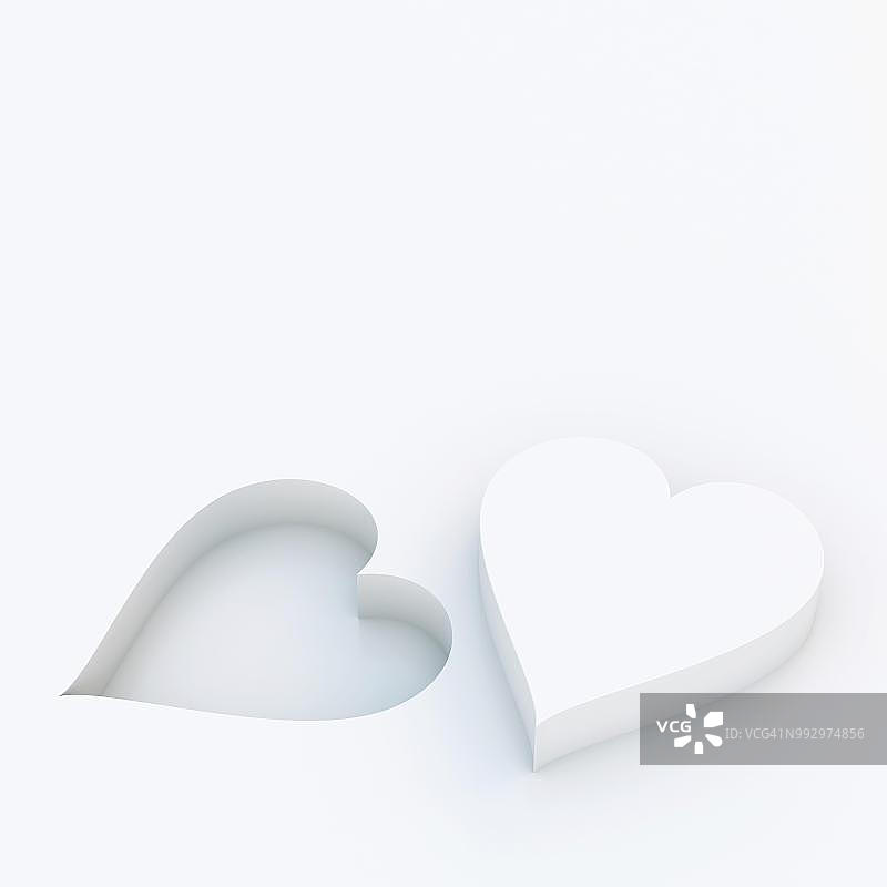 两颗心图片素材