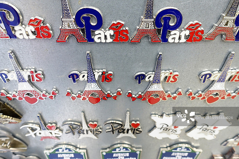 巴黎纪念品商店：埃菲尔铁塔图片素材