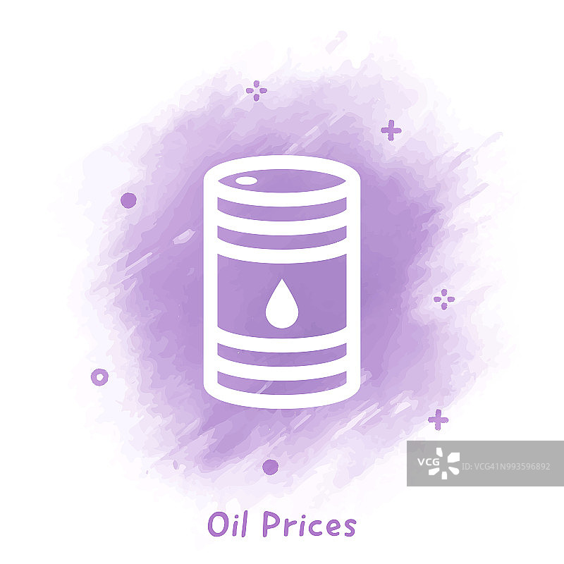 油价图标水彩背景图片素材