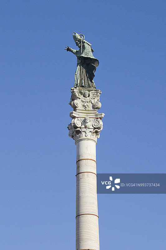 莱切的圣奥隆佐柱图片素材