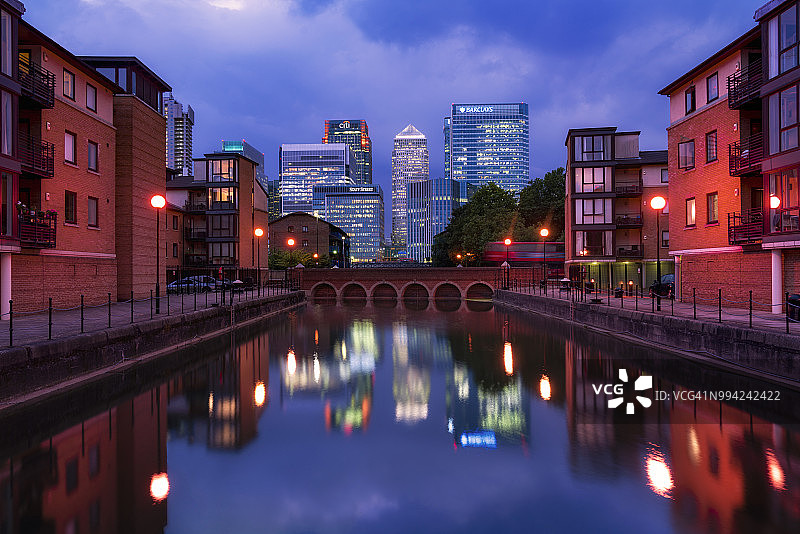 伦敦金丝雀码头图片素材