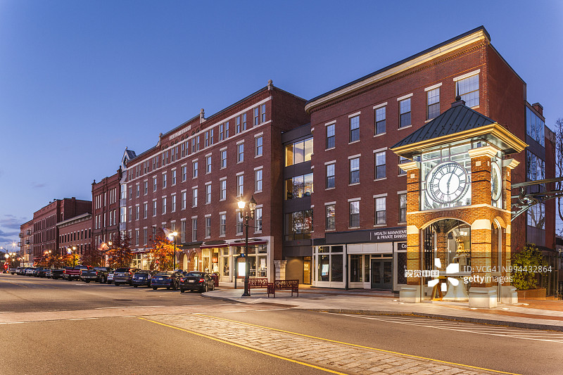 新罕布什尔州康科德市主街图片素材