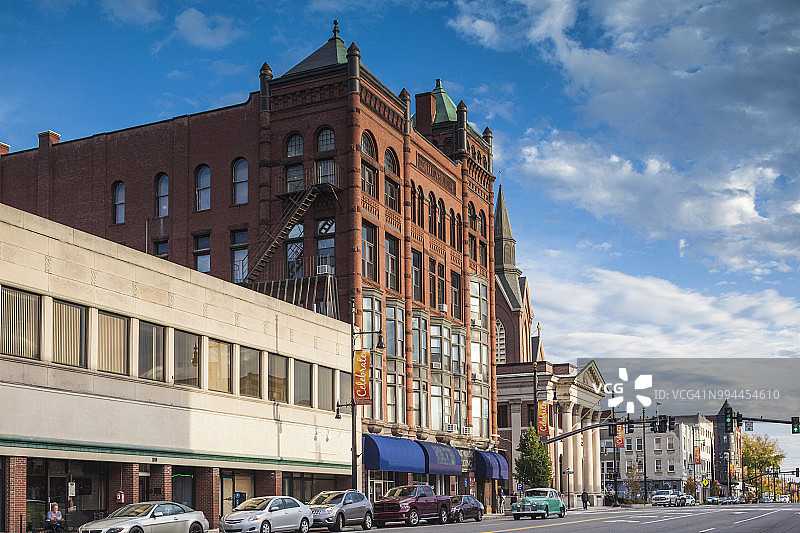 新罕布什尔州纳舒厄大街图片素材