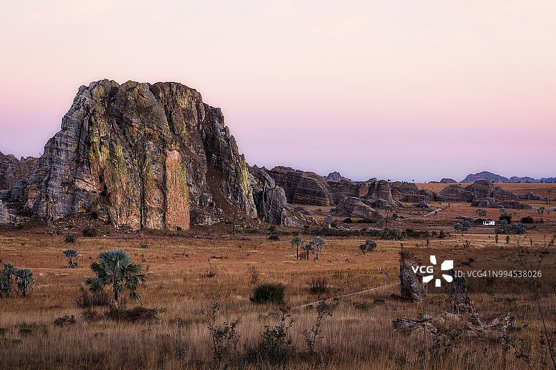 马达加斯加粉色日落图片素材