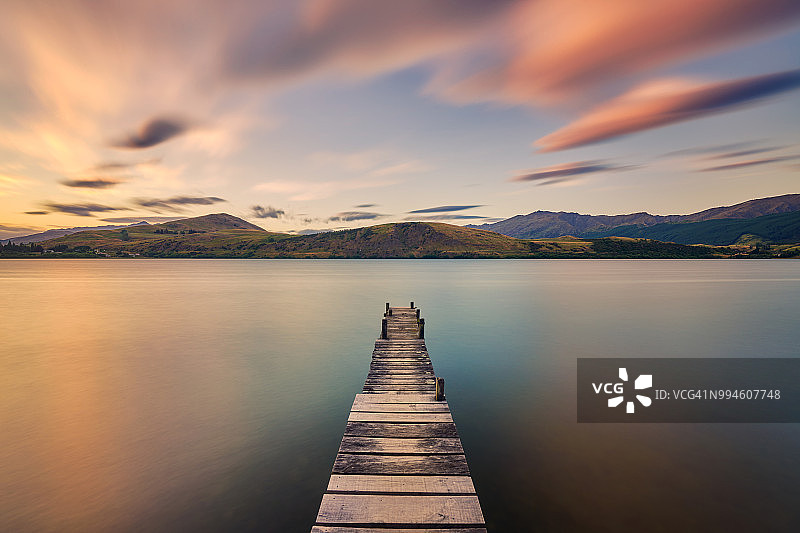 海耶斯湖码头图片素材