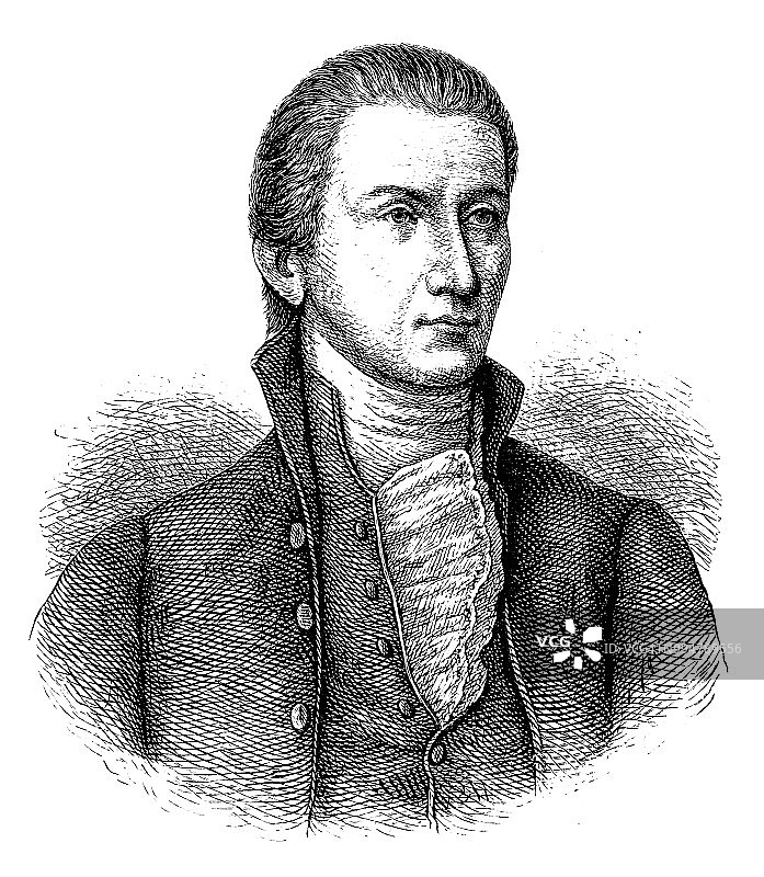 詹姆斯·门罗总统肖像图片素材